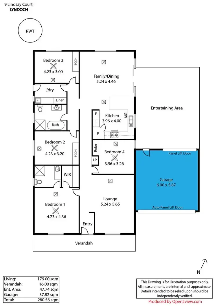 Floorplan of Homely house listing, 9 Lindsay Court, Lyndoch SA 5351
