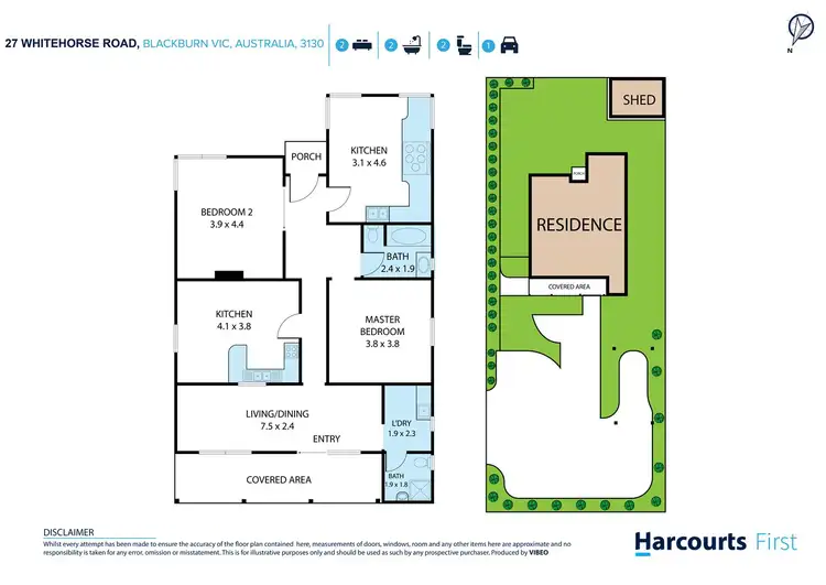 Floorplan of Homely house listing, 2/20 Whitehorse Road, Blackburn VIC 3130