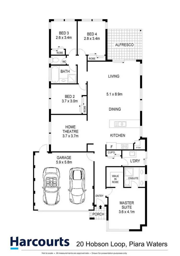 Floorplan of Homely house listing, 20 Hobson Loop, Piara Waters WA 6112