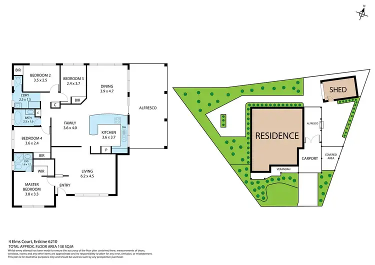 Floorplan of Homely house listing, 4 Elms Court, Erskine WA 6210
