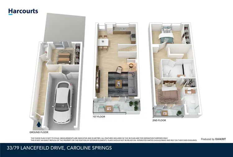 Floorplan of Homely townhouse listing, 33/79 Lancefield Drive, Caroline Springs VIC 3023