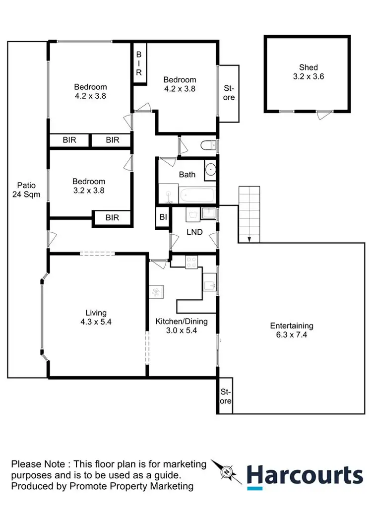 Floorplan of Homely house listing, 56 Honolulu Street, Midway Point TAS 7171