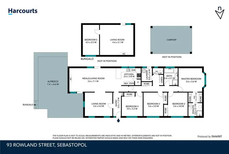 Floorplan of Homely house listing, 93 Rowlands Street, Sebastopol VIC 3356