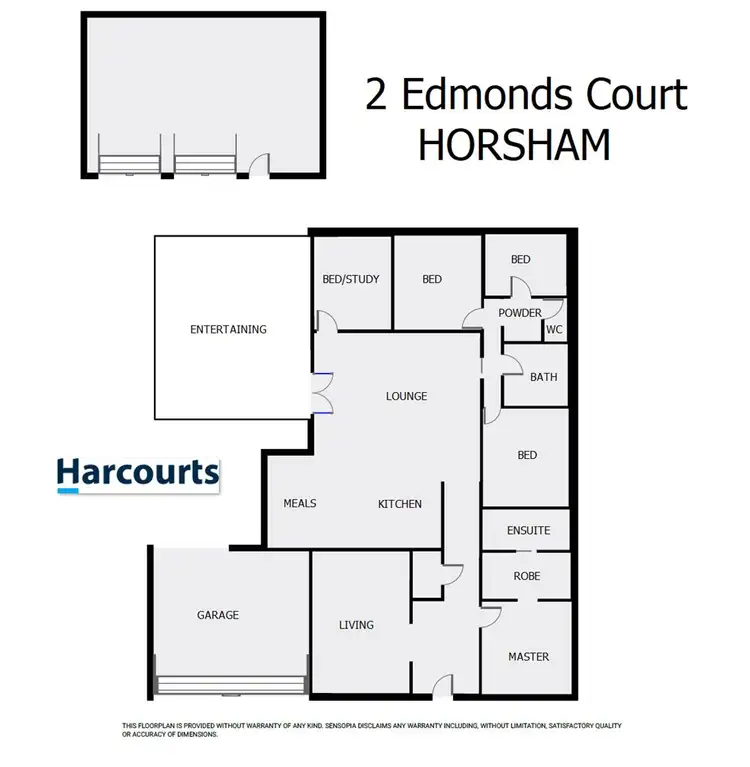 Floorplan of Homely house listing, 2 Edmonds Court, Horsham VIC 3400