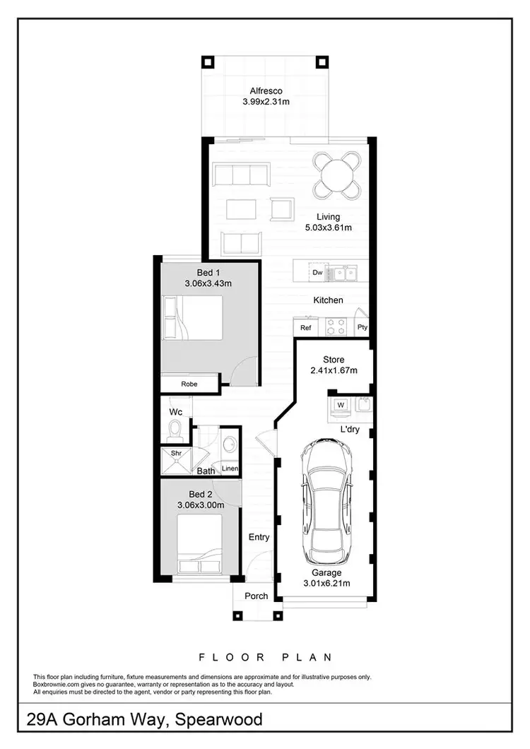 Floorplan of Homely house listing, 29a Gorham Way, Spearwood WA 6163
