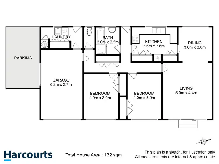 Floorplan of Homely unit listing, 2/1 Pearsall Avenue, Blackmans Bay TAS 7052