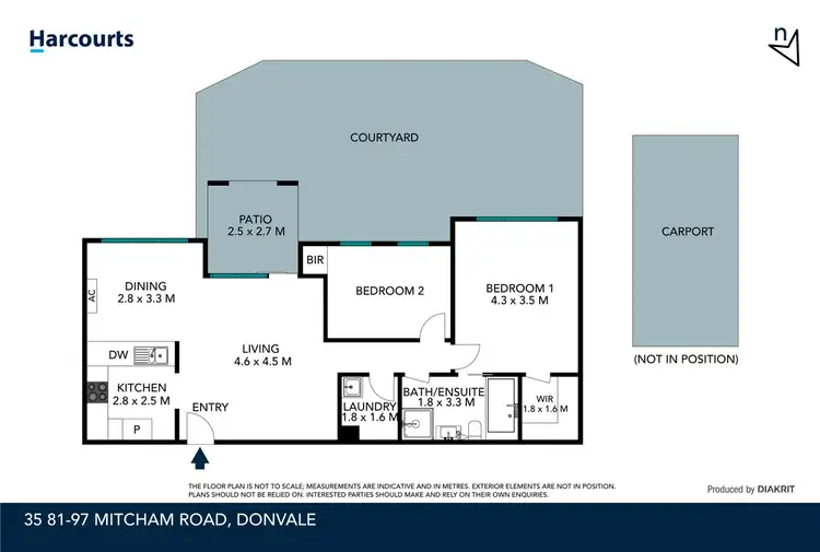 Floorplan of Homely apartment listing, 35/81-97 Mitcham Road, Donvale VIC 3111