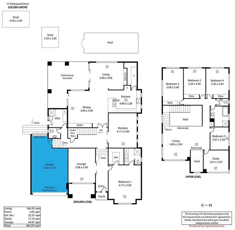 Floorplan of Homely house listing, 17 Parkwood Drive, Golden Grove SA 5125