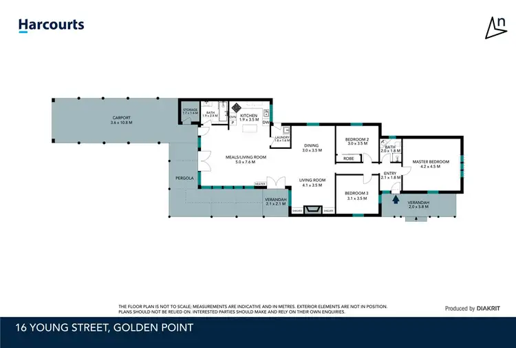 Floorplan of Homely house listing, 16 Young Street, Golden Point VIC 3350