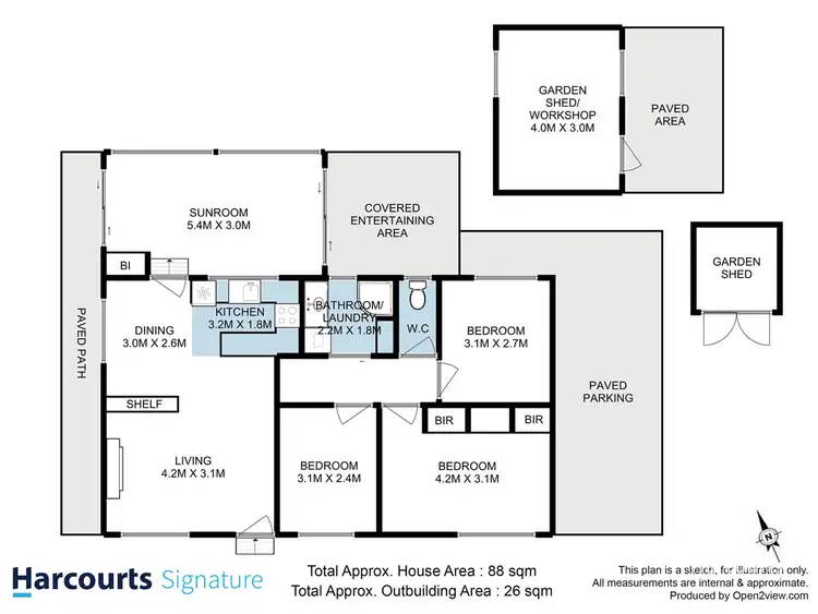 Floorplan of Homely house listing, 54 Allumba Street, Howrah TAS 7018