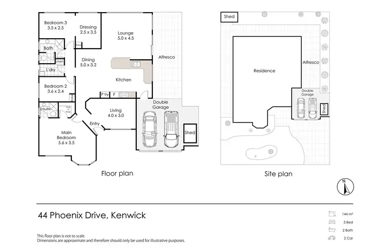 Floorplan of Homely house listing, 44 Phoenix Drive, Kenwick WA 6107