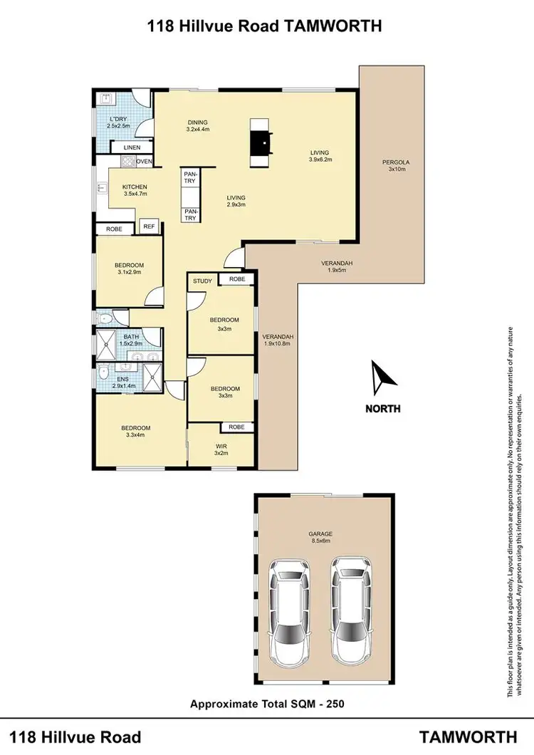 Floorplan of Homely house listing, 118 Hillvue Road, Tamworth NSW 2340
