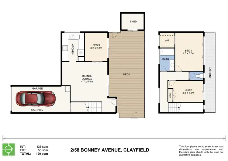 Floorplan of Homely townhouse listing, 2/58 Bonney Avenue, Clayfield QLD 4011