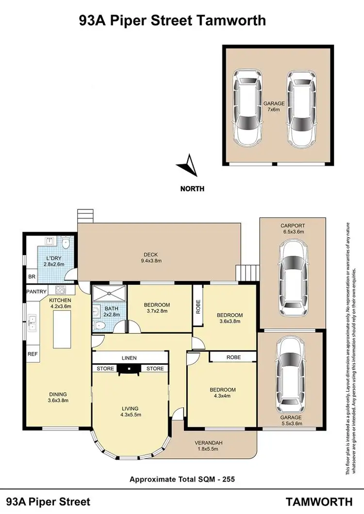 Floorplan of Homely house listing, 93A Piper Street, Tamworth NSW 2340