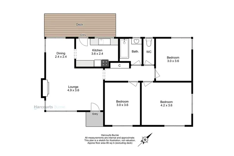 Floorplan of Homely house listing, 20 Nelson Street, Acton TAS 7320