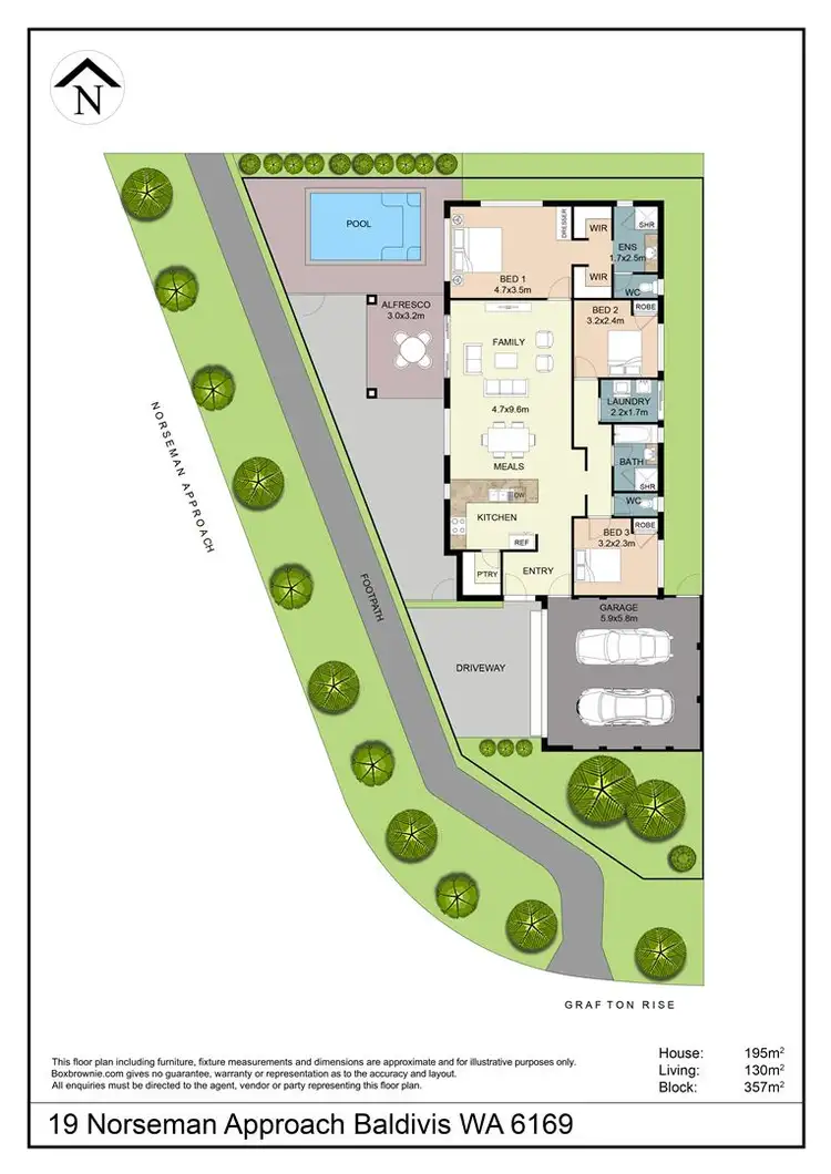 Floorplan of Homely house listing, 19 Norseman Approach, Baldivis WA 6171