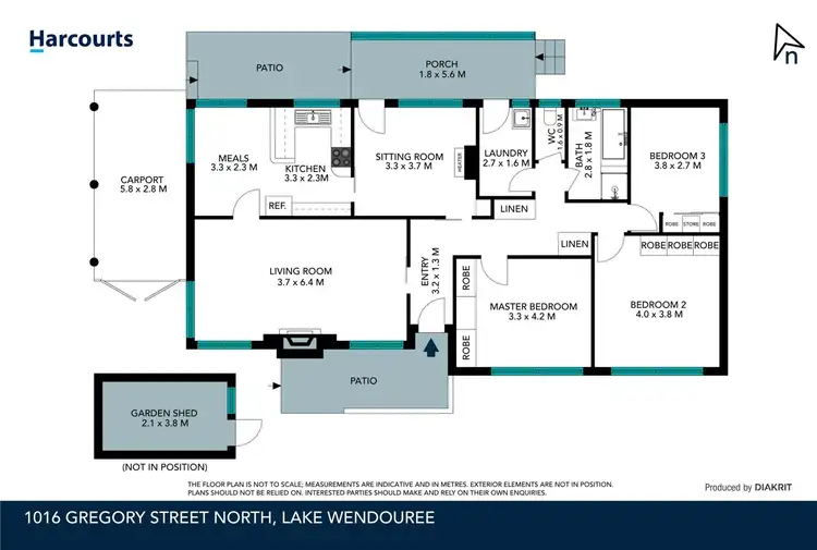 Floorplan of Homely house listing, 1016 Gregory Street, Lake Wendouree VIC 3350
