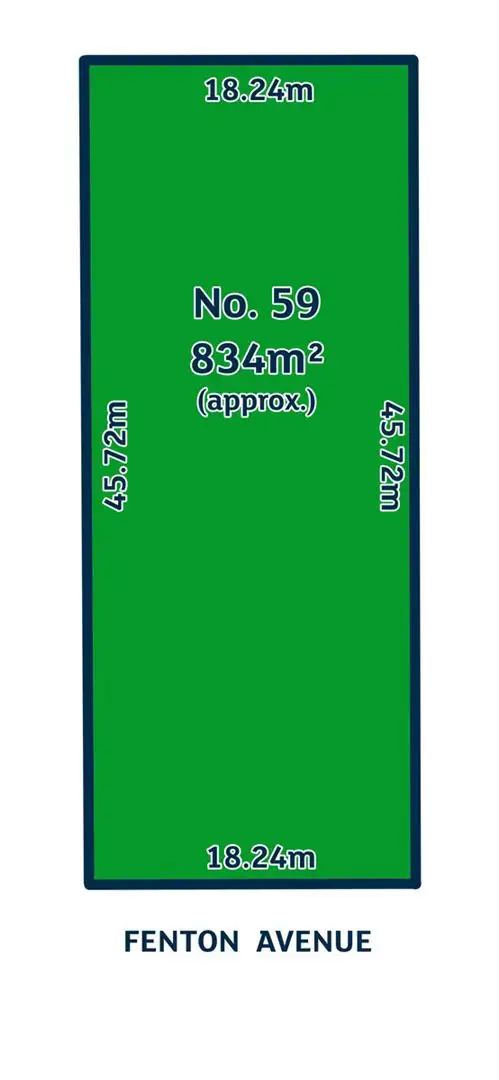 Floorplan of Homely land listing, 59 Fenton Ave, Christies Beach SA 5165
