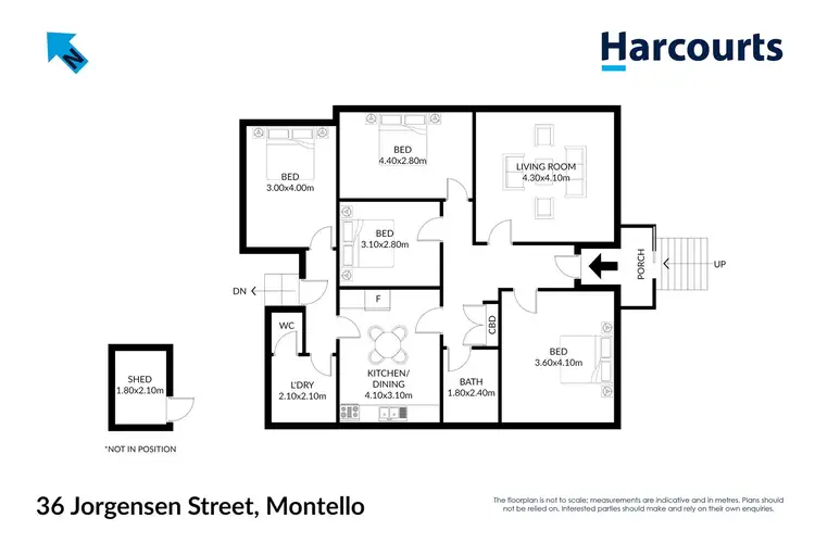 Floorplan of Homely house listing, 36 Jorgensen Street, Montello TAS 7320