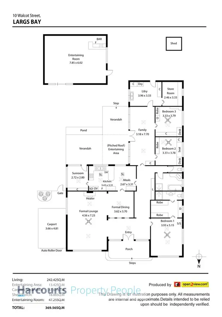 Floorplan of Homely house listing, 10 Walcot Street, Largs Bay SA 5016