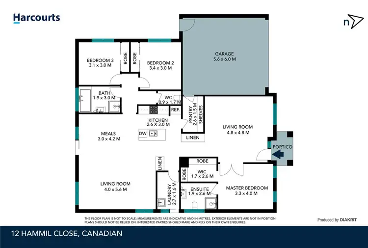 Floorplan of Homely house listing, 12 Hammill Close, Canadian VIC 3350