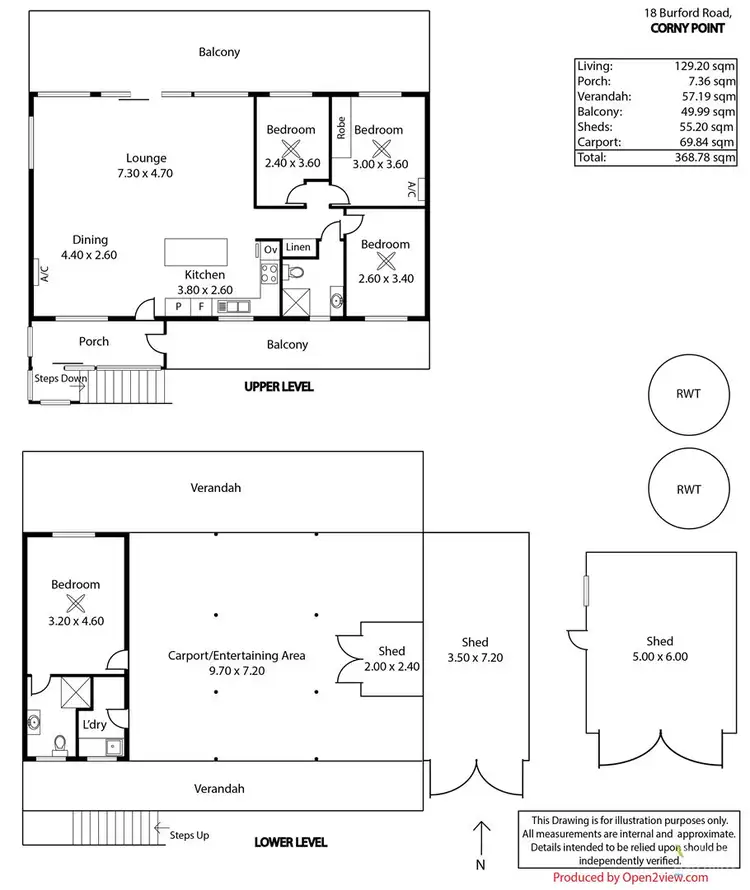 Floorplan of Homely house listing, 18 Burford Road, Corny Point SA 5575