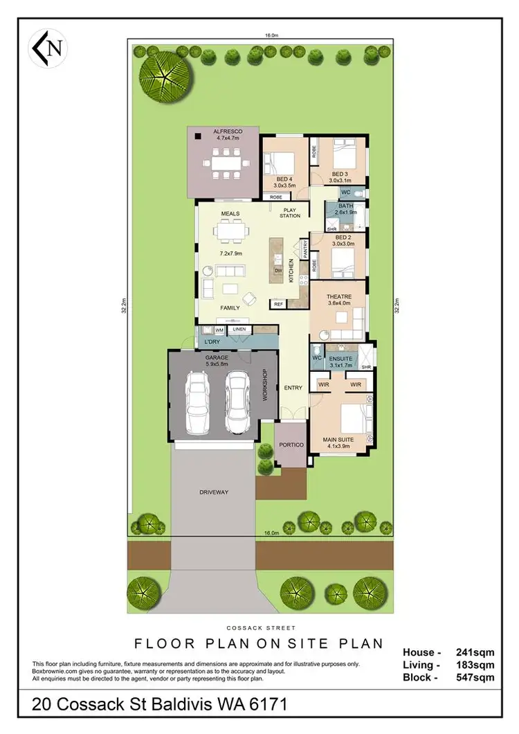 Floorplan of Homely house listing, 20 Cossack Street, Baldivis WA 6171