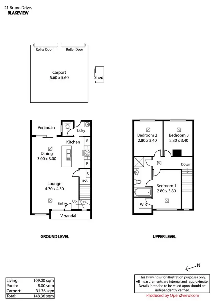 Floorplan of Homely townhouse listing, 21 Bruno Drive, Blakeview SA 5114