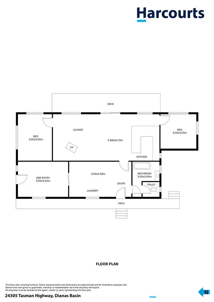 Floorplan of Homely house listing, 24305 Tasman Highway - Dianas Basin, Beaumaris TAS 7215