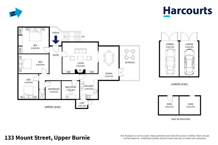 Floorplan of Homely house listing, 133 Mount Street, Upper Burnie TAS 7320