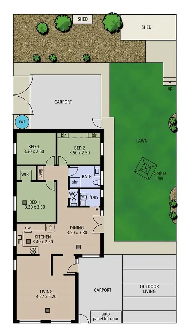 Floorplan of Homely house listing, 27 Serenade Crescent, Aberfoyle Park SA 5159