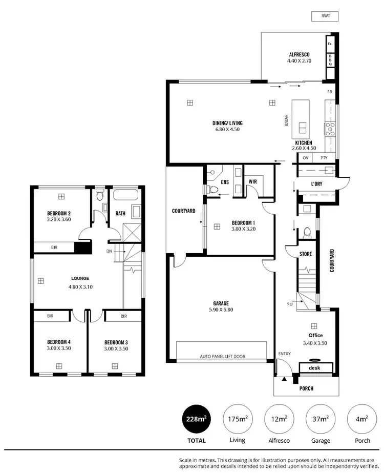Floorplan of Homely house listing, 37a Talbot Avenue, North Plympton SA 5037
