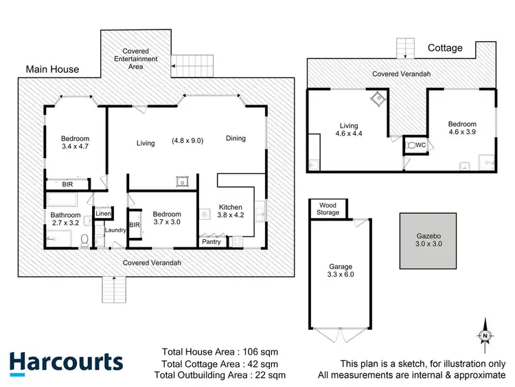 Floorplan of Homely house listing, 135 Lanes Road, Glen Huon TAS 7109