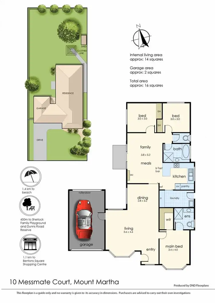 Floorplan of Homely house listing, 10 Messmate Court, Mount Martha VIC 3934