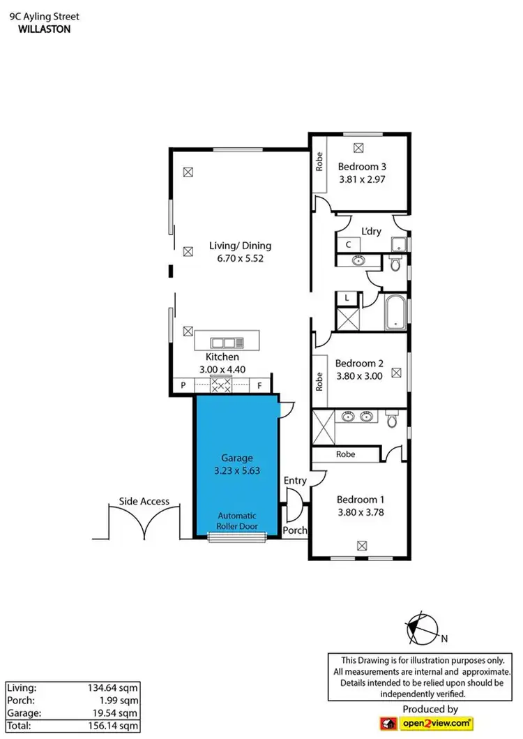 Floorplan of Homely house listing, 9C Ayling Street, Willaston SA 5118