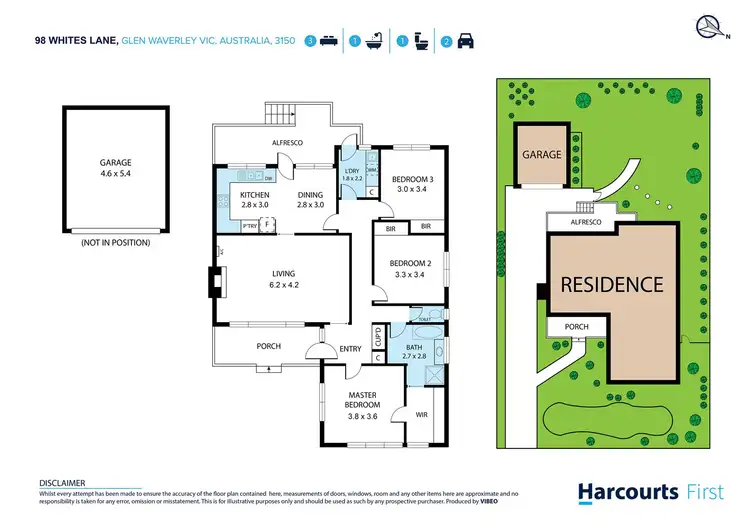 Floorplan of Homely house listing, 98 Whites Lane, Glen Waverley VIC 3150