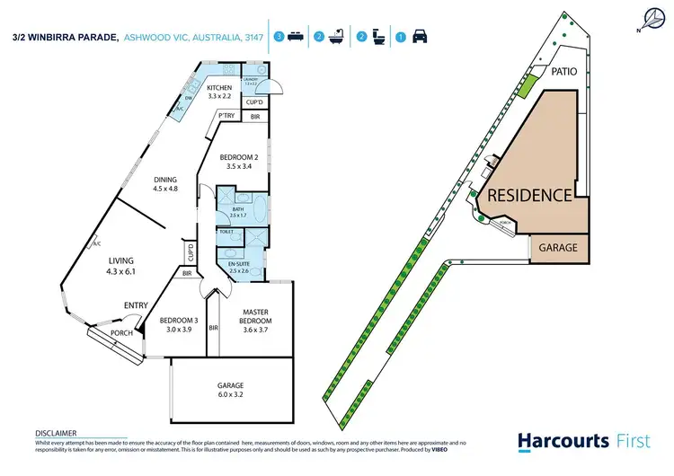 Floorplan of Homely unit listing, 3/2 Winbirra Parade, Ashwood VIC 3147