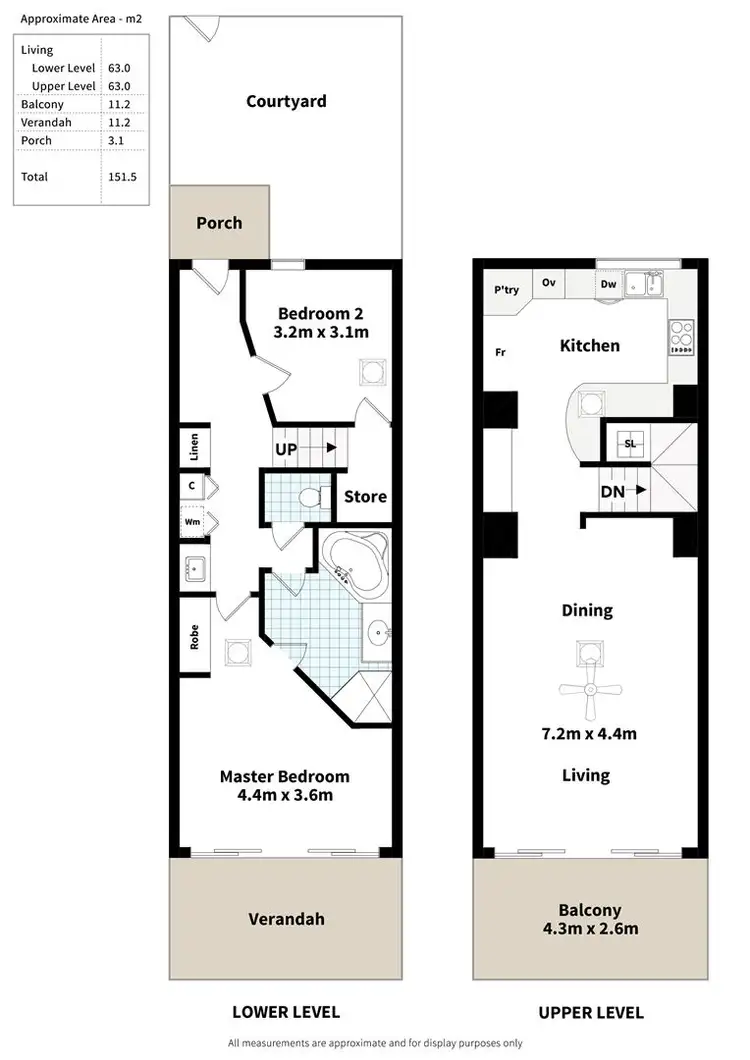Floorplan of Homely townhouse listing, 3/320 Esplanade, Moana SA 5169