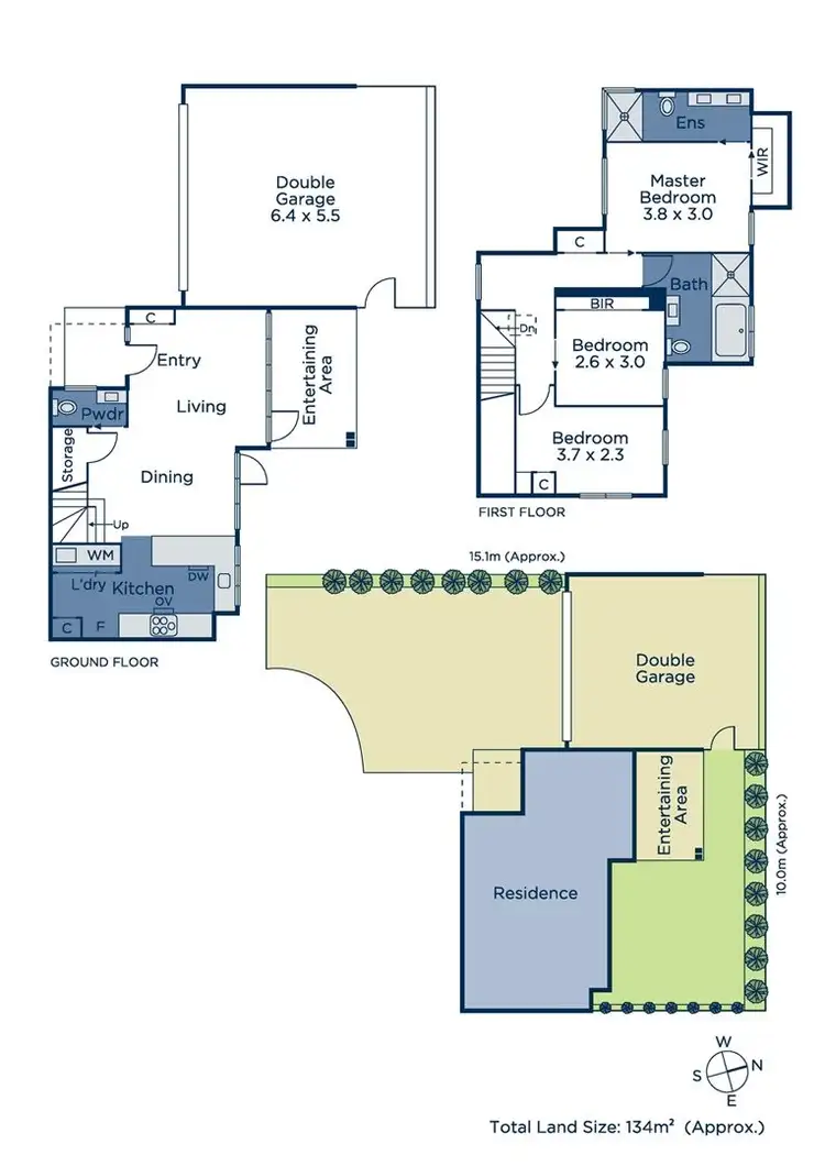 Floorplan of Homely townhouse listing, 2/17 Taronga Court, Nunawading VIC 3131