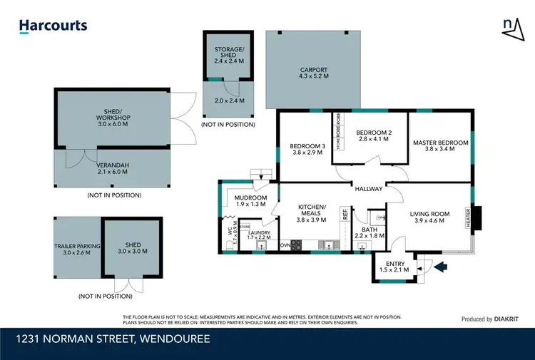 Floorplan of Homely house listing, 1231 Norman Street, Wendouree VIC 3355