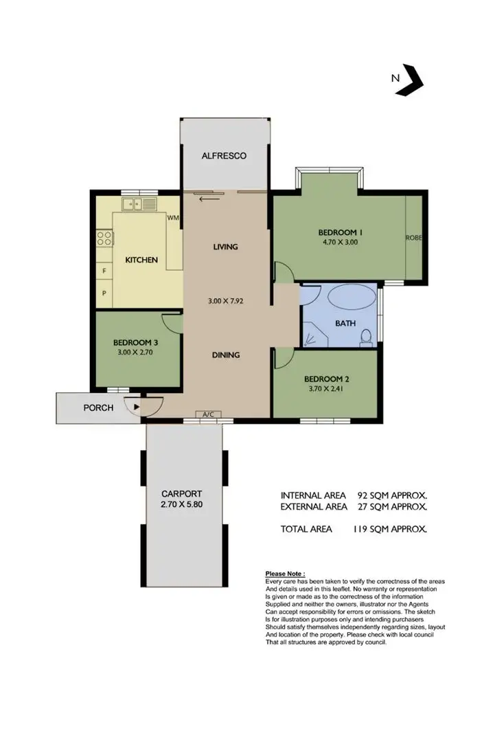 Floorplan of Homely apartment listing, 5/5 Ulah Place, Semaphore Park SA 5019