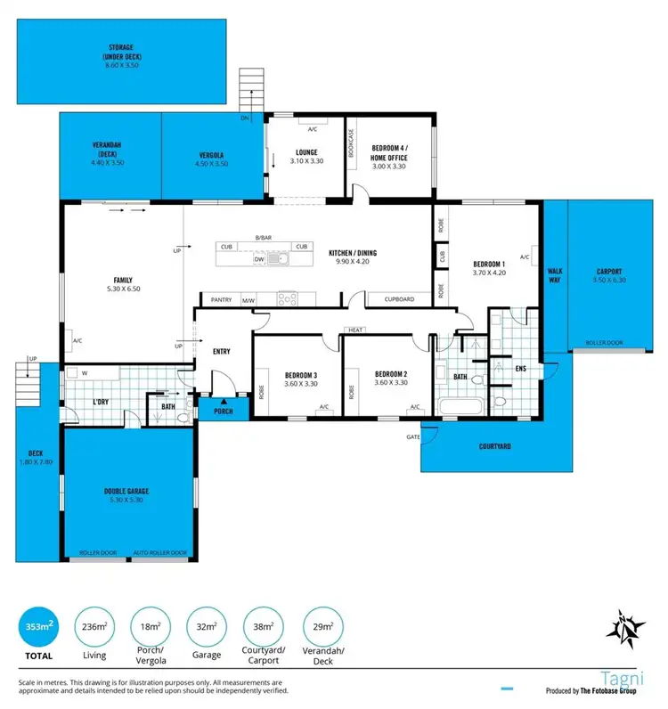 Floorplan of Homely house listing, 3 Clearview Terrace, Flagstaff Hill SA 5159