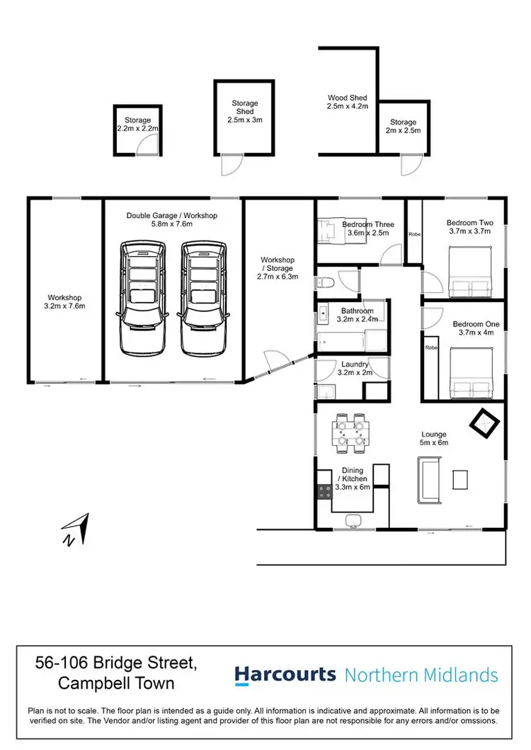 Floorplan of Homely rural property listing, 56-106 Bridge Street, Campbell Town TAS 7210