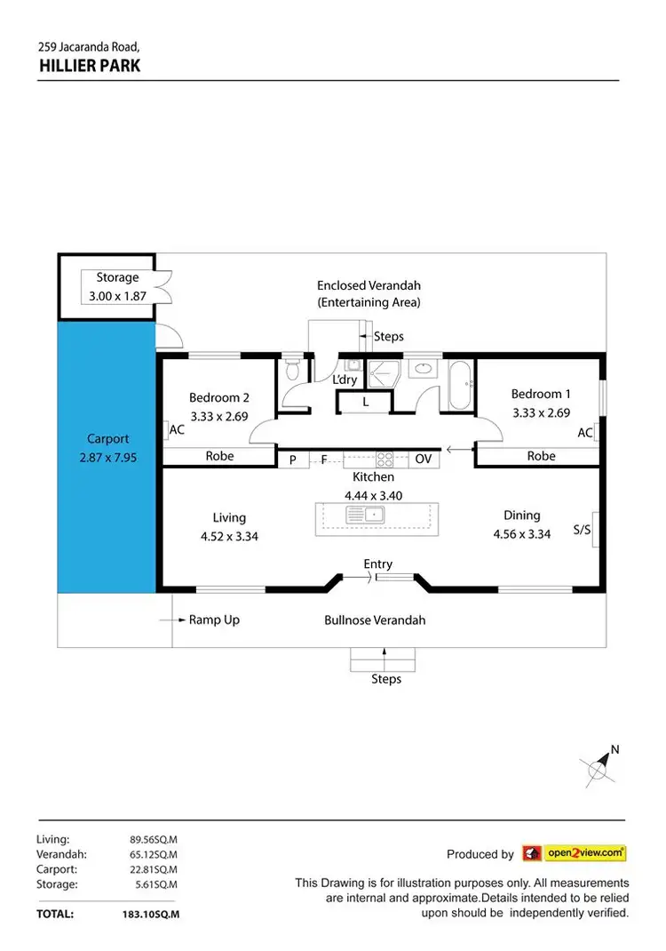Floorplan of Homely house listing, 259 Jacaranda, Hillier SA 5116