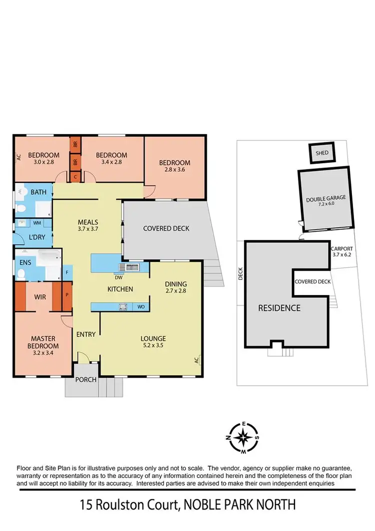 Floorplan of Homely house listing, 15 Roulston Court, Noble Park North VIC 3174