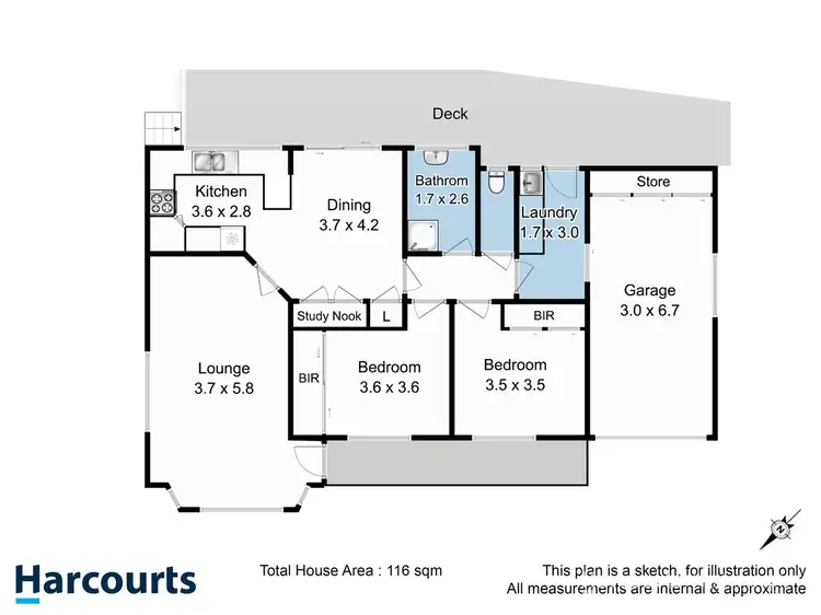 Floorplan of Homely villa listing, 7/125 Summerleas Road, Kingston TAS 7050