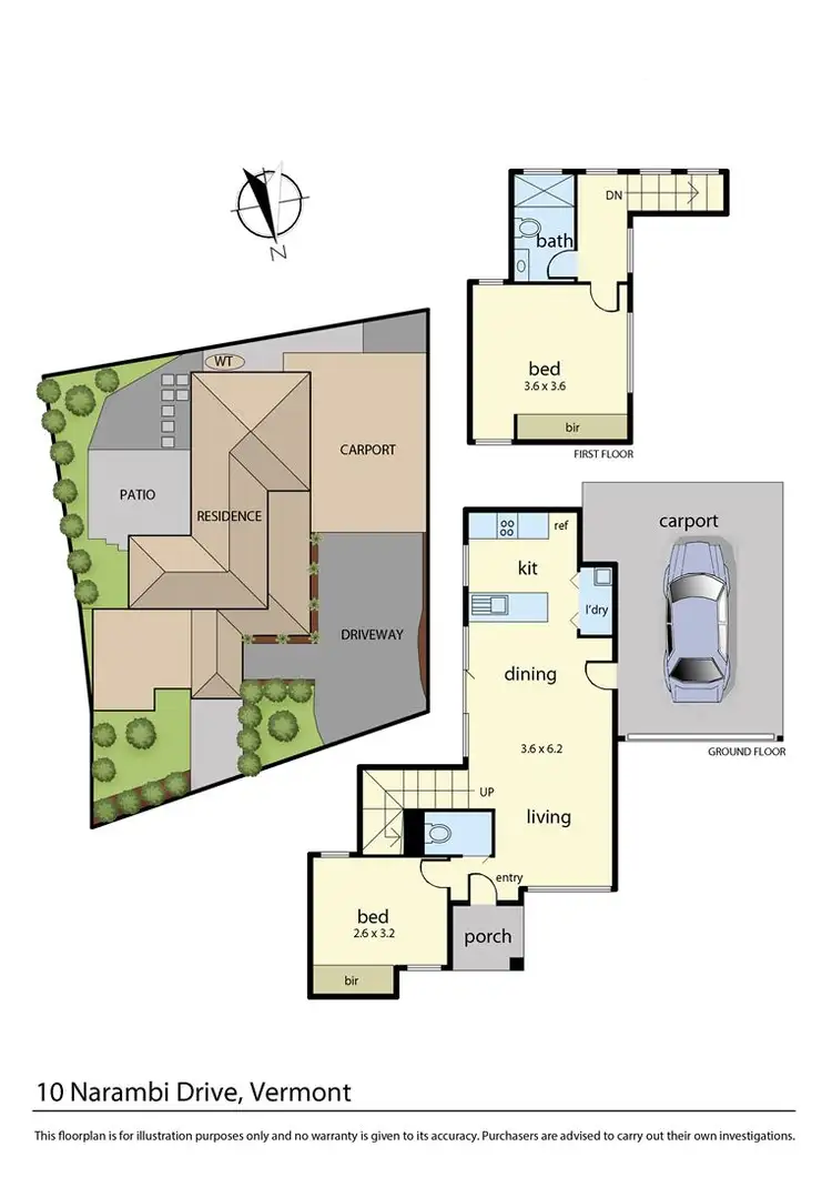 Floorplan of Homely townhouse listing, 10 Narambi Drive, Vermont VIC 3133