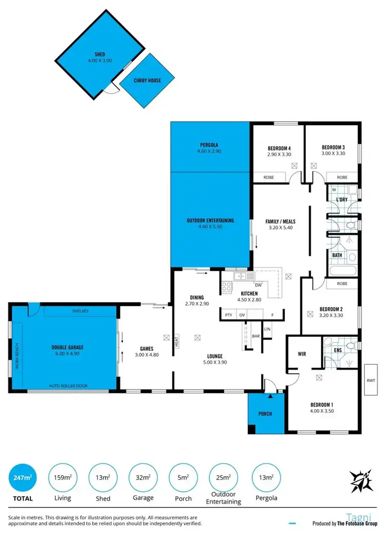 Floorplan of Homely house listing, 22 Jessica Street, Aberfoyle Park SA 5159