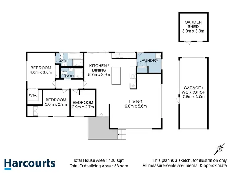 Floorplan of Homely house listing, 30 Fern Street, Kingston TAS 7050