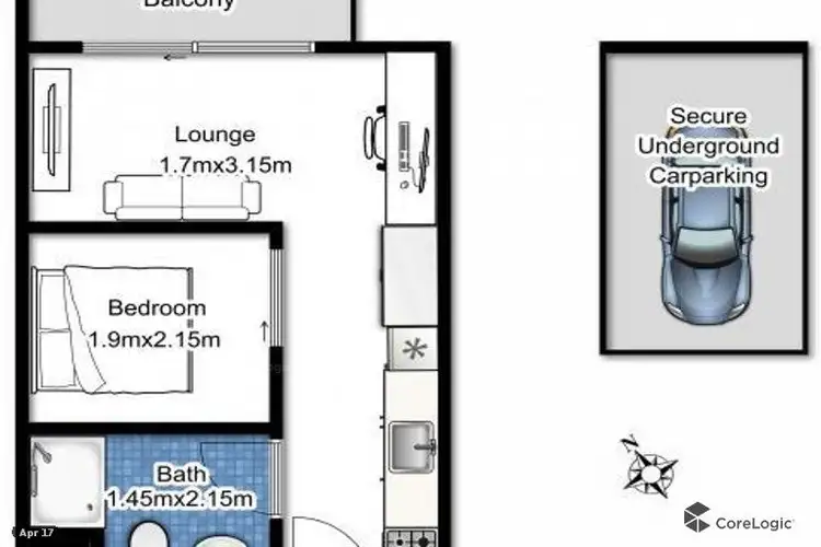 Floorplan of Homely apartment listing, 213/1728 Dandenong Road, Clayton VIC 3168